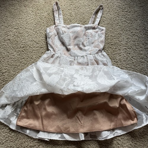 Hello Molly To Adore Mini Dress Sz XS (US - 2) White Sheer Lace Bride To Be NWT - Picture 6 of 11