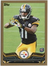 2013 Topps Gold Markus Wheaton Rookie Parallel Card #288 /2013 Steelers . rookie card picture