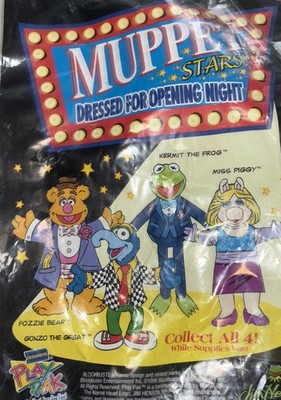 1998 Muppet Stars MISS PIGGY Fabric Doll SEALED Original Package Blockbuster 