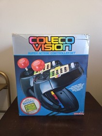 Vtg Colecovision Super Action Controllers Set Baseball CIB NEVER USED W/ EXTRA!!