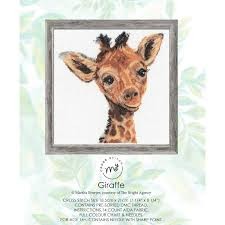 Creative World of Crafts MBACS02 Giraffe Cross Stitch Kit