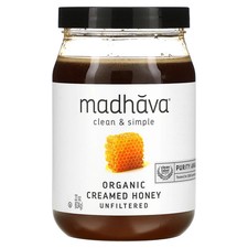 Clean Simple, Organic Creamed Honey, Unfiltered, 22 oz 624 g