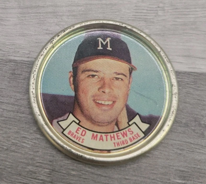1964 Topps Collectors Baseball Coins Lot Featuring #33 Eddie Mathews - Image 2 of 4