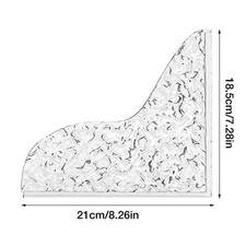 Transparent Shower Splash Guard Acrylic Bathtub Corner Protector Easy to Clean