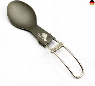TOAKS Camping Faltbar Titan Löffel, Outdoor Ultraleichter Gesund tragbares 