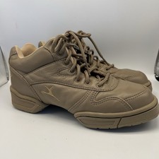 Capezio Dansneaker Women's Tan Split Sole Sneaker Size 8 NIB