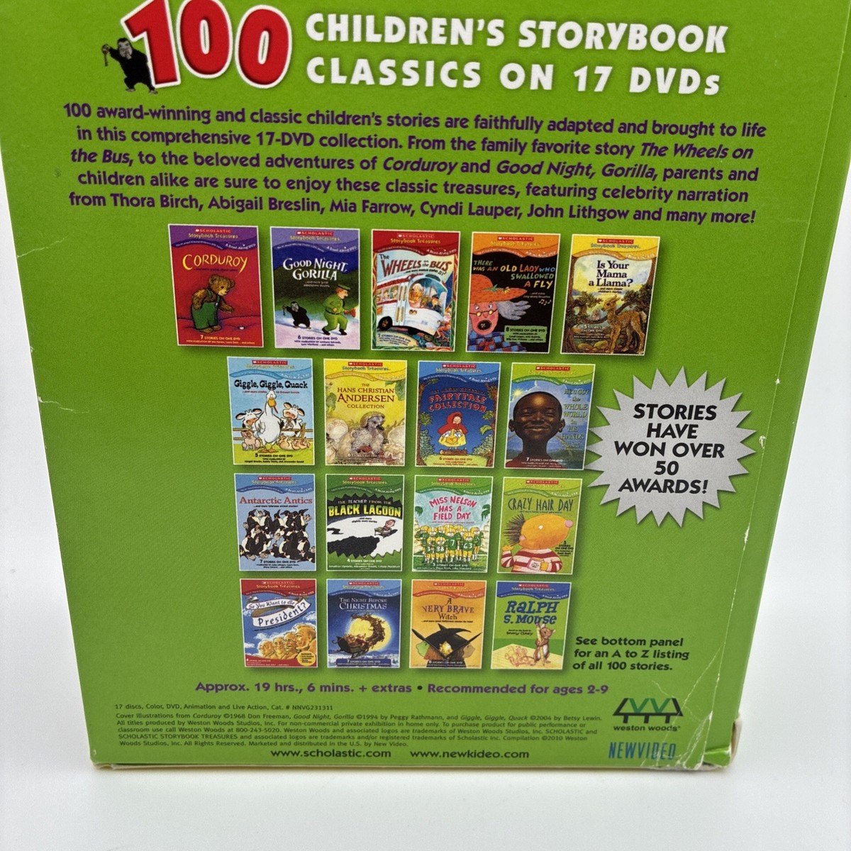 Treasury of 100 Storybook Classics, Vol. 2 (DVD, 2010, 17