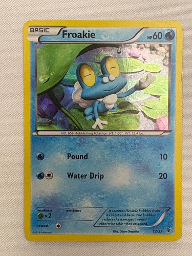 FROAKIE 12/39 KALOS STARTER SET POKEMON HOLO MP