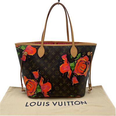 Auth LOUIS VUITTON Neverfull MM Rose Tote Bag M48613 Monogram