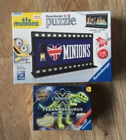 Ravensburger 3D Puzzle Minions & Xscience Tyrannosaurus Ausgrabungsset - Neu Ovp