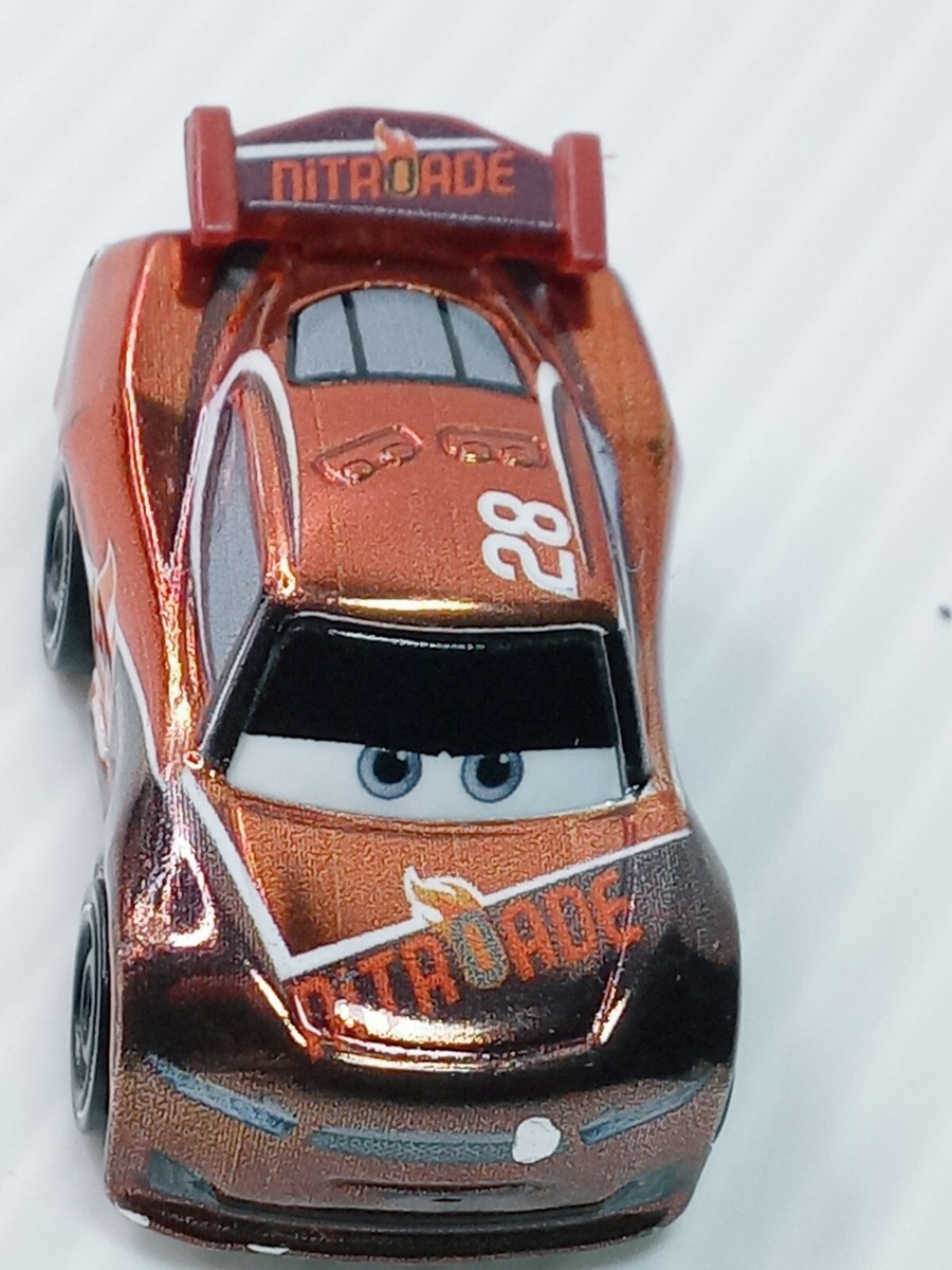 DISNEY PIXAR CARS METALLIC TIM TREADLESS NITROADE #28 MINI RACERS