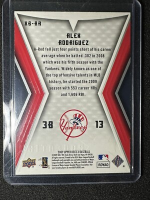 2009 Upper Deck X - Xponential 6 Alex Rodriguez #X6-AR for sale