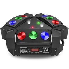 240W Spider w/Laser Moving Head Light RGB 9 LED DMX Stage DJ Disco Beam Lighting
