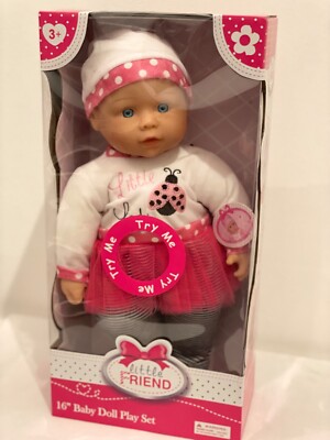 Little friend 16'' Babypuppe mit ''Try Me'' Geräuschen