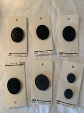 Vintage JHB International Buttons Oval Black  32180 Concentric Holland