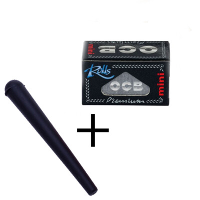 1 x OCB Premium Rolls Mini + 1x Jointhülle Tube 4m Papers Long Pape OCB Rolle 