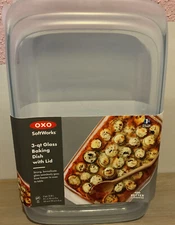 🦋 OXO Softworks,3-qt Glass Baking Dish With Lid,Better Guarantee🆕️