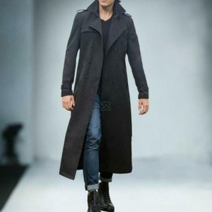 long grey duster coat