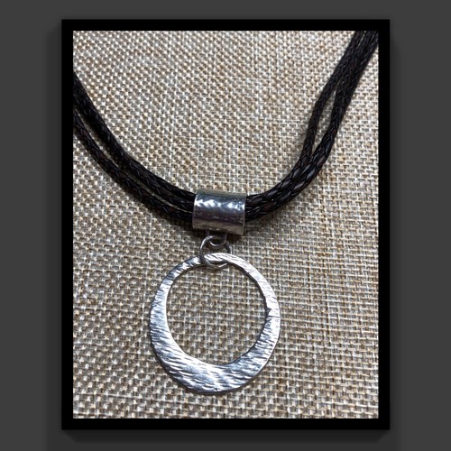 STRAND BRAIDED LEATHER NECKLACE 