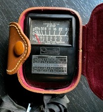 Vintage Weston Direct Reading Exposure Light Meter Model 853 w/ Case WORKING