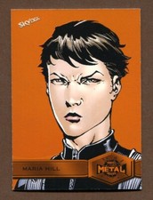 Maria Hill 2022 Marvel Metal Universe High Series Light FX Orange 18/25 #148