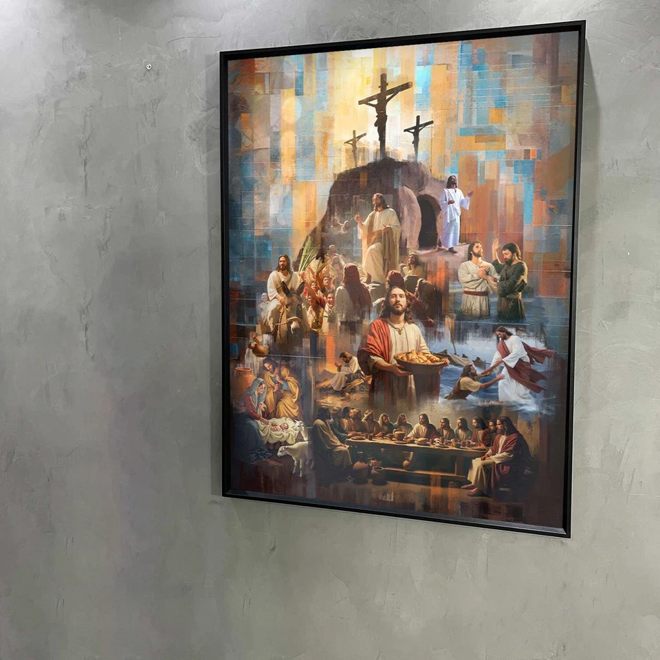 Наследие Христа живопись | современное христианское настенное искусство | вдохновленный верой декор - Изображение 3 из 4