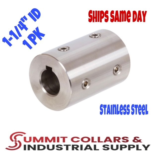 SRC-125-KW, 1-1/4" ID Stainless Stainless Steel Rigid Shaft Coupling