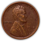 1918 Lincoln Wheat Cent Extremely Fine XF Coin #21722