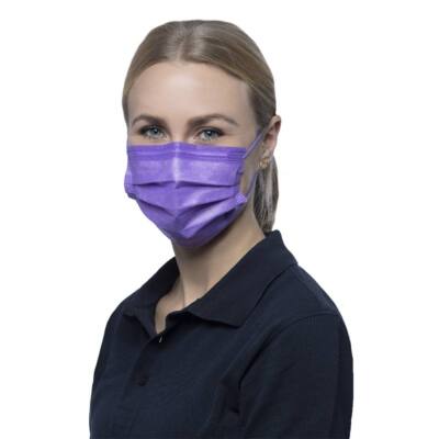 500 Nitras SOFT PROTECT PLUS Gesichtsmasken | lavendel | Mundschutz