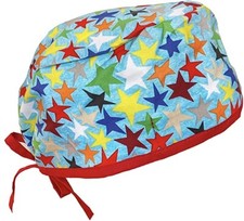 Blue Wild Stars Doctor Nurse Scrub Cap Hat RN Healthcare Workers