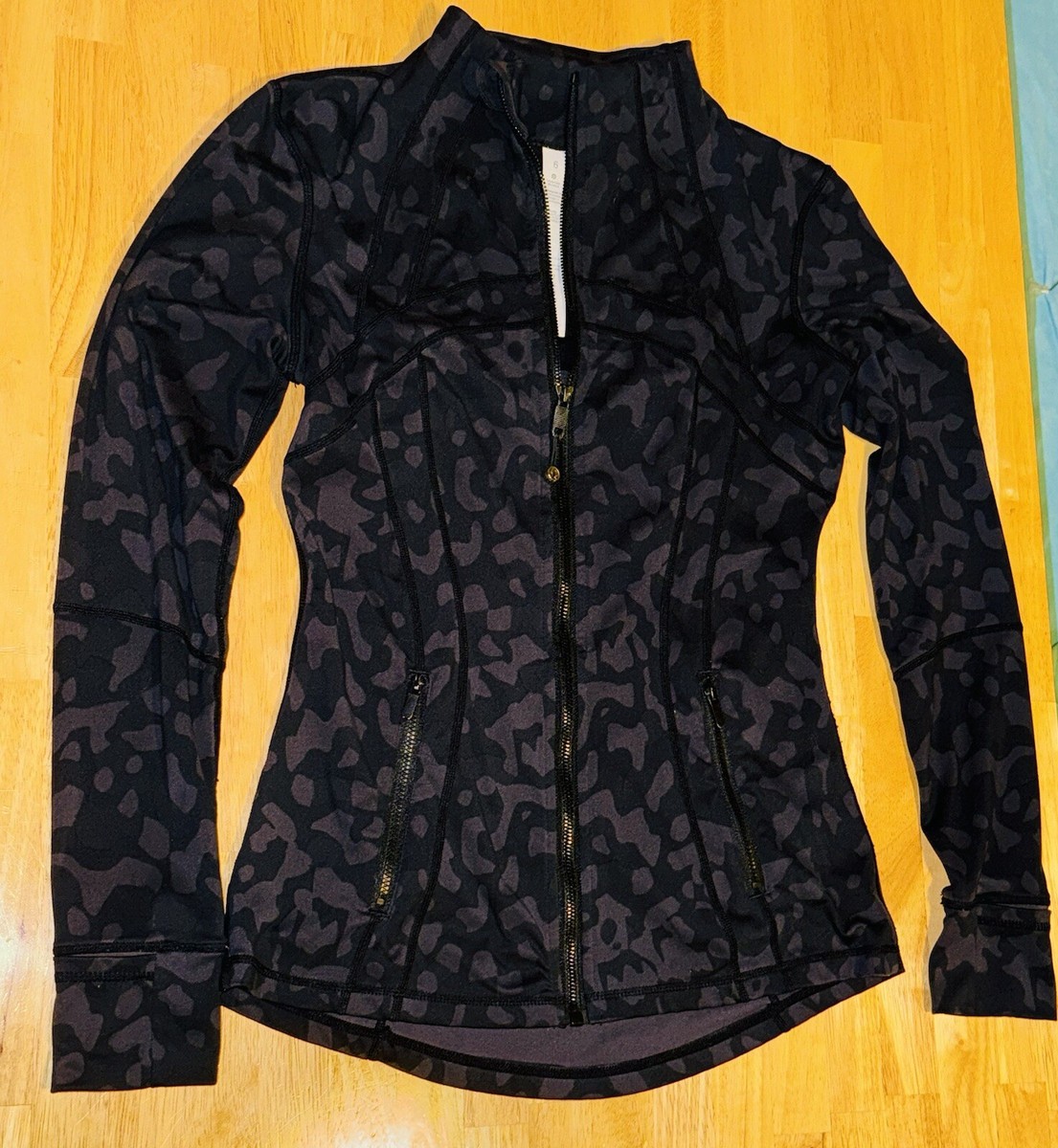 Lululemon Define Jacket Size 6 Camo Multi Black Grey