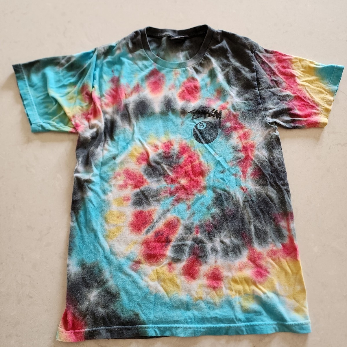 Clothing Stussy Tie Dye Tee Stussy World Tour New York Los Angeles