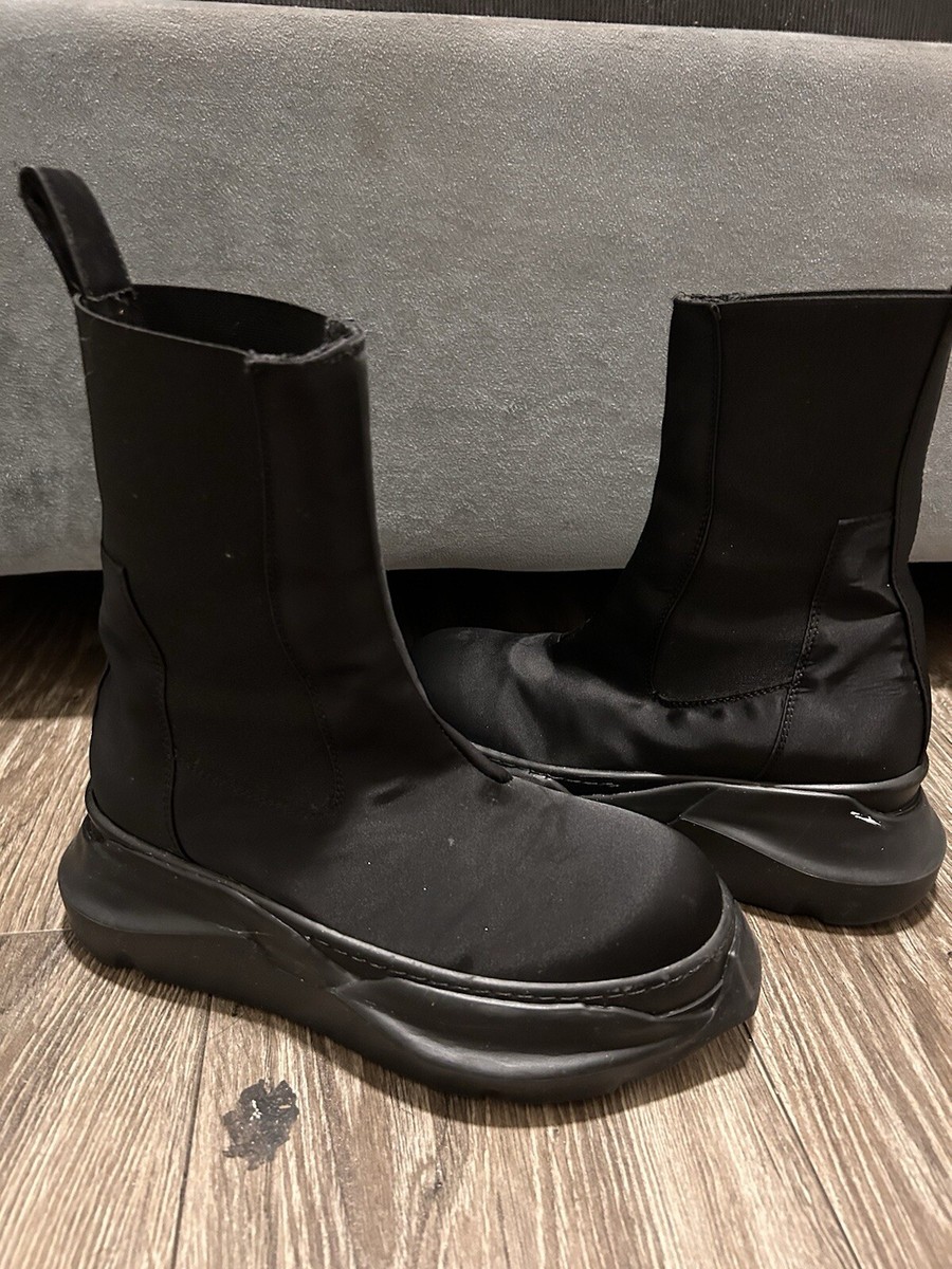 RICK OWENS DRKSHDWBlack Beatle Abstract Boots | eBay