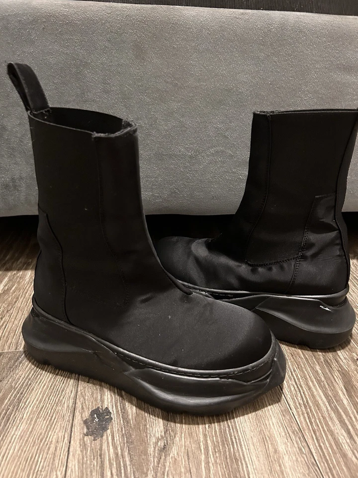 RICK OWENS DRKSHDWBlack Beatle Abstract Boots - Image 2 of 3