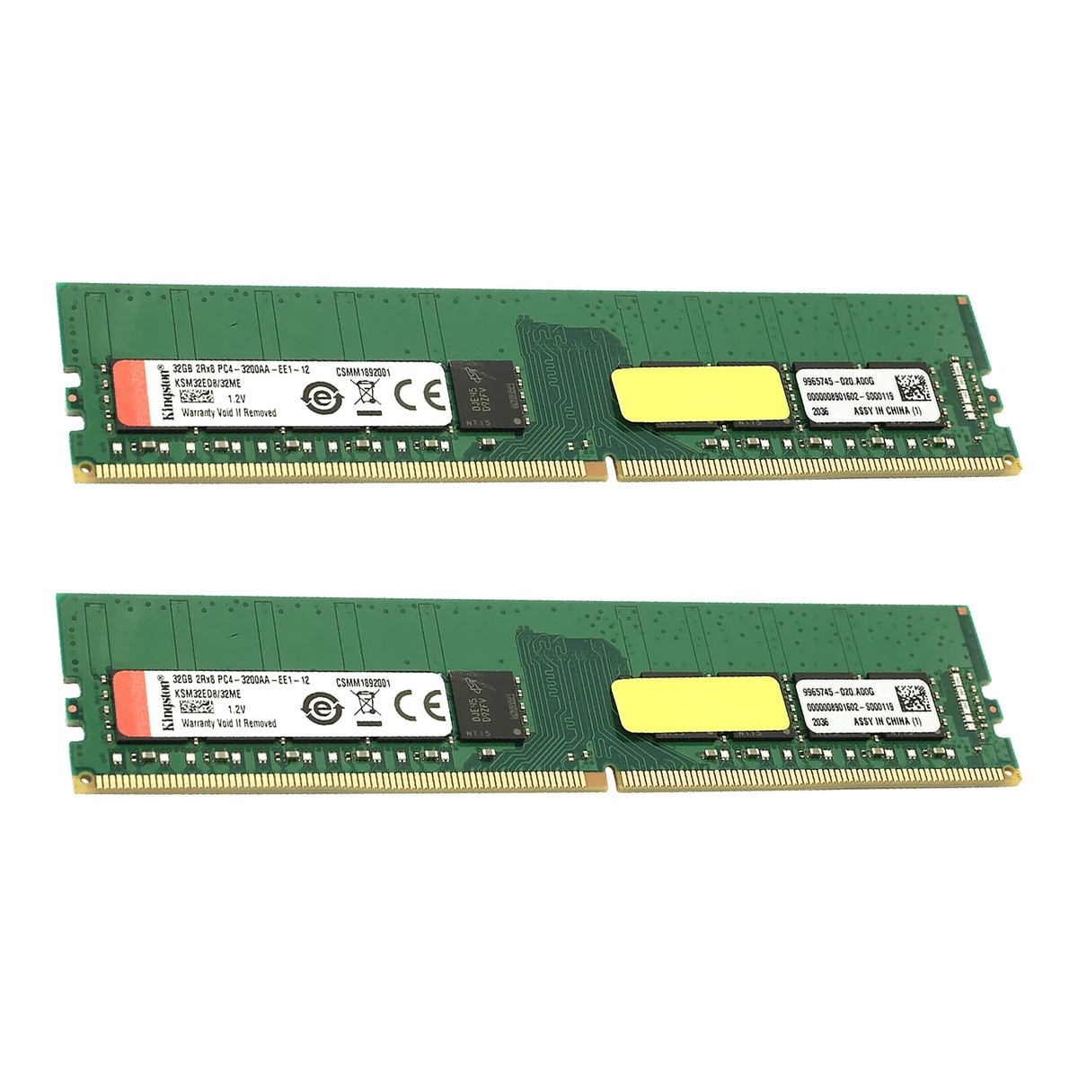 KSM32ED8/32ME 64GB(32GB×2) Kingston Kit 64GB 2x 32GB 3200MHz DDR4 ECC UDIMM Server