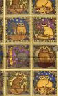 Vintage! Dan Morris "Exotic Cat Blocks" Hi Fashion - 1999 - 1/3 Yd (33 Blocks)