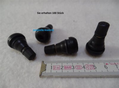 100x Ventil Snap-In TR412 Länge 33mm 11,3mm OEM Premium Alligator V2.03.6