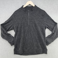 Siimhwrss Men's Long Sleeve 1/4 zip Pullover Size XL Gray
