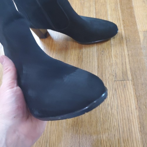 Ara Luftpolster Heel Boots Sz 8 (UK 5.5) Ankle Boot Bootie Black Suede NEW NWOB - Picture 4 of 13