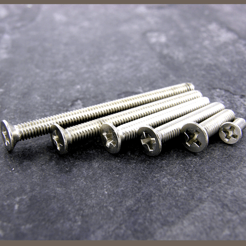 M4/4mm 316 Stainless Steel Pozi Countersunk Machine Screws/Pozi Csk Bolts SALE - Picture 3 of 4