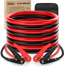 Nilight Jumper Cables for Car Battery 2 Gauge 20FT Booster Cable Heavy Duty 800A