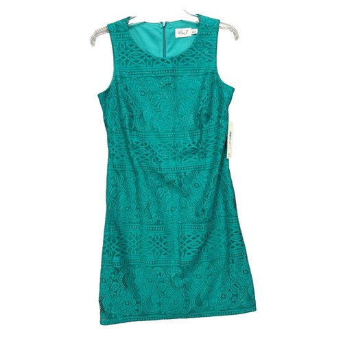 eliza j yellow lace dress Eliza J Short Dress With Illusion Yoke - Yellow