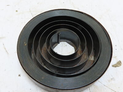 Large Caged Flat Torsion Wind-up Spring Hose/Cord Reel 10''O.D. 1/16''x2''Steel