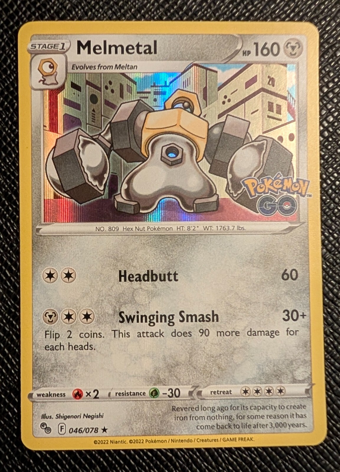 Pokémon Melmetal Pokemon GO 046/078 Holo Rare - LP