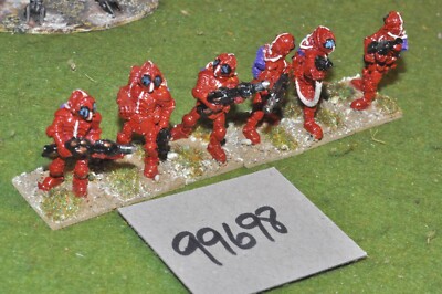 28mm sci fi / ground zero - earth space marines 6 figs - (99698)
