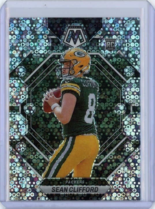 SEAN CLIFFORD 2023 Panini Mosaic No Huddle Disco Prizm #361 Packers