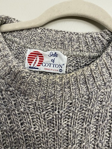 Vintage Knit Cotton Sweater - M - Picture 3 of 3