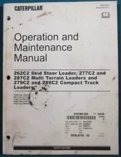 CAT CATERPILLAR 262C2 277C2 287C2 279C2 289C2 OPERATION MAINTENANCE MANUAL BOOK