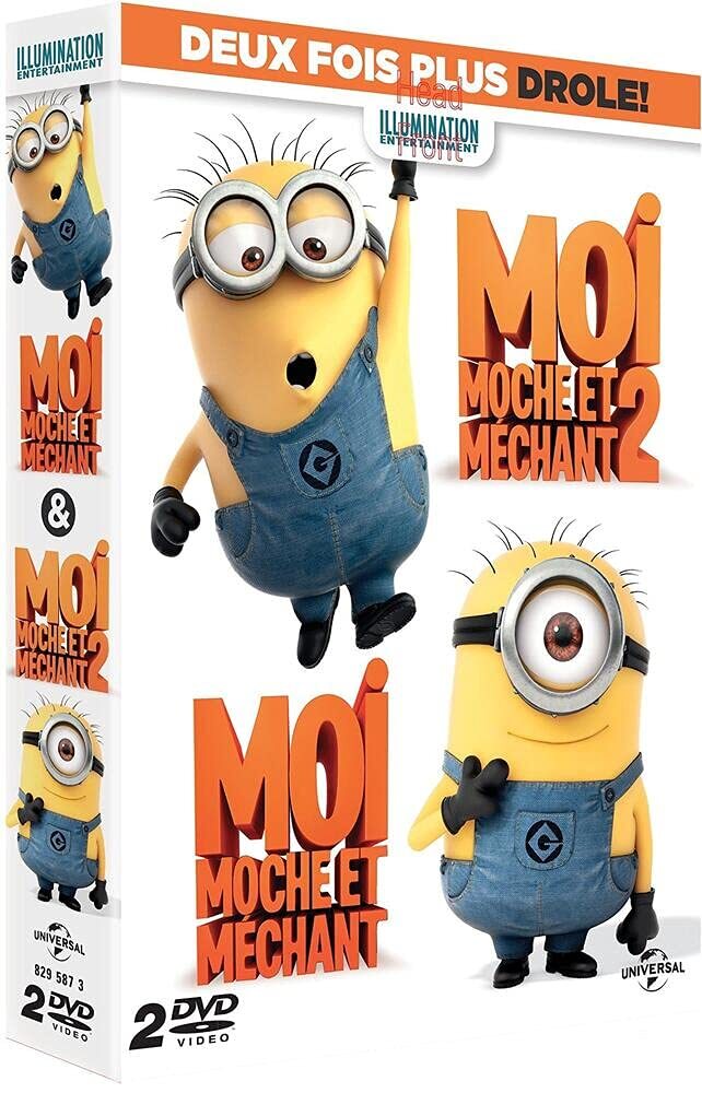 Coffret trop moche et méchant : Moi, moche et méchant 1 et 2 (Blu-ray) Carell