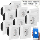 WLAN-Unterputz-Steckdose mit App, für Siri, Alexa & GA, 10er Pack